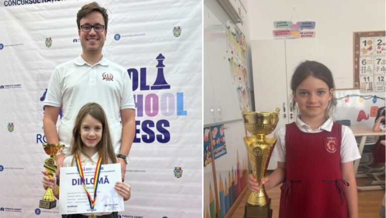 Aur pentru Școala Primară „Carol I” din Iași la Campionatul European de Șah Școlar din Mamaia