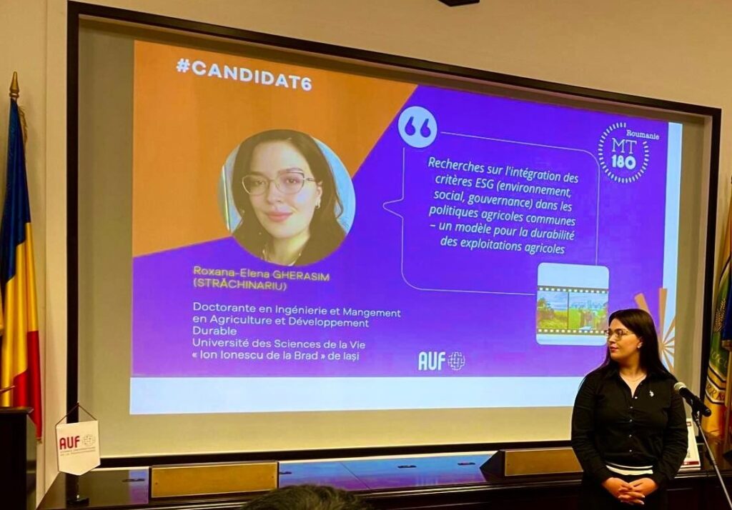  O tânără cercetătoare din Iași promovează sustenabilitatea în cercetarea universitară