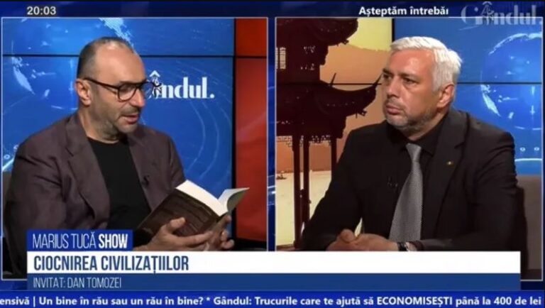 Un angajat român al propagandei Chinei comuniste promovează în România mesaje anti-Nicușor Dan, suveraniste
