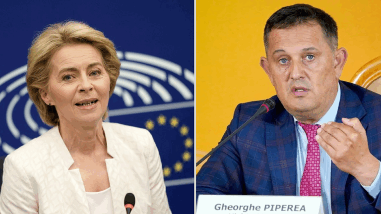 Ursula von der Leyen îl cataloghează pe Piperea, europarlamentar AUR, drept admirator al lui Putin