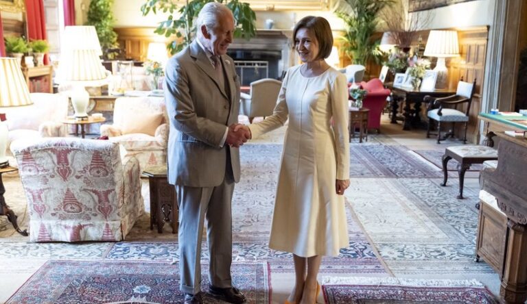 Maia Sandu a fost primită de Regele Charles al III-lea