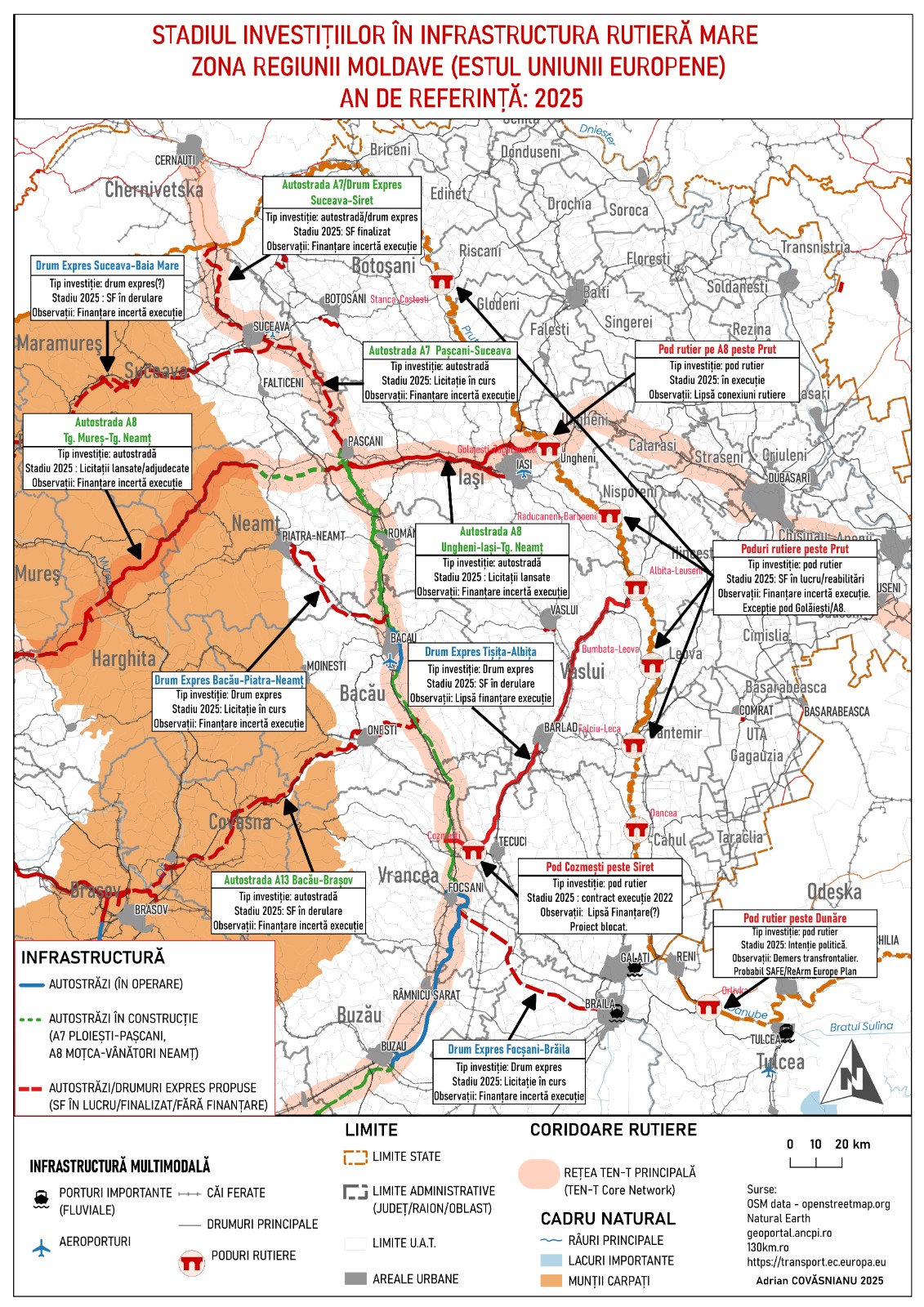 C&acirc;t de vulnerabil&#259; este Moldova &icirc;n fa&#539;a unui conflict armat dinspre est din perspectiva (lipsei) infrastructurii? Nu cumva construim prin A7 doar un coridor de evacuare?