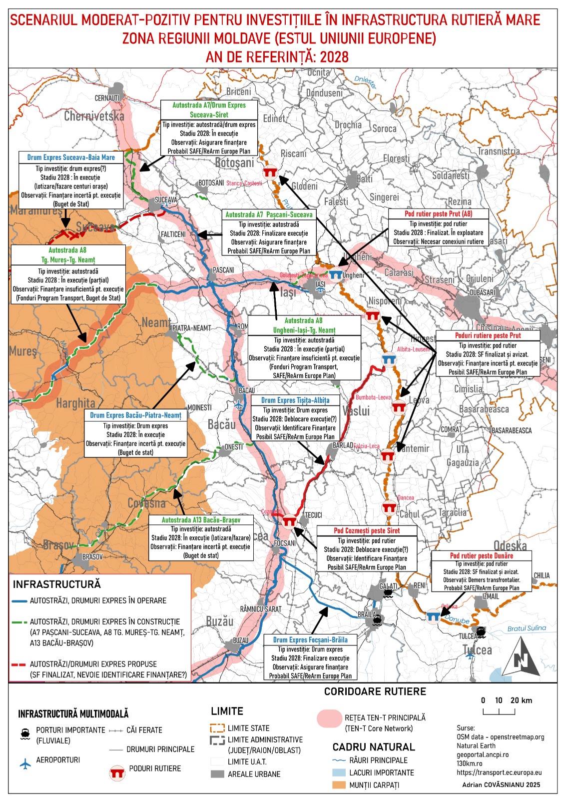 C&acirc;t de vulnerabil&#259; este Moldova &icirc;n fa&#539;a unui conflict armat dinspre est din perspectiva (lipsei) infrastructurii? Nu cumva construim prin A7 doar un coridor de evacuare?