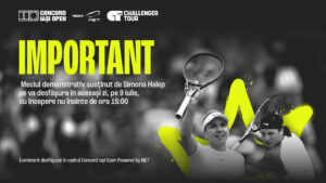 Două ore cu Simona Halep pe teren mâine, la Baza Ciric! Meciurile de miercuri de la Concord Iași Open încep la ora 11:00