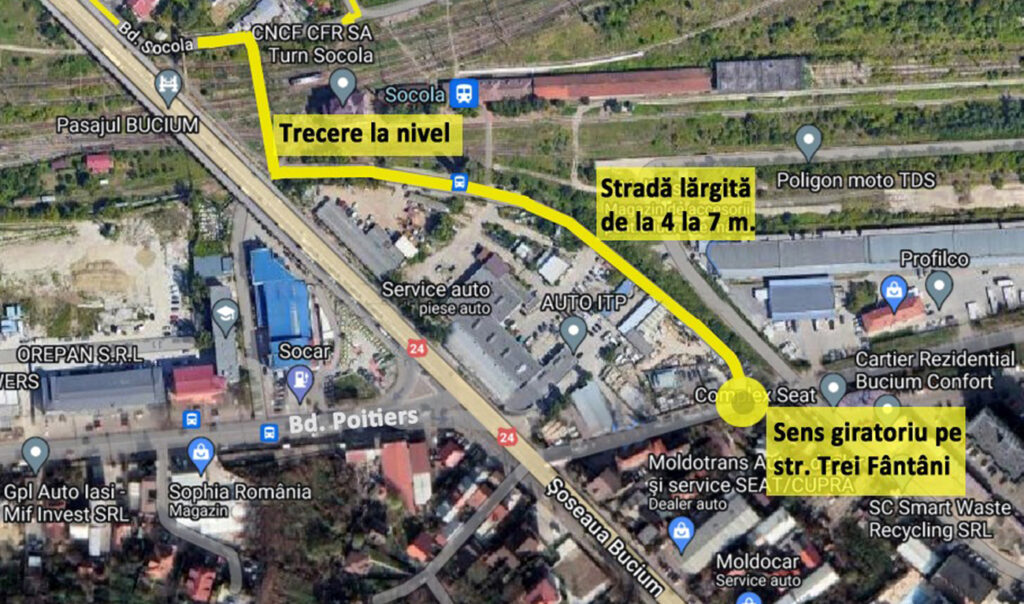  Vă pare acum calvar rutier pe Bucium și Pasaj Socola? Urmează un an jumătate și mai crunt! Încă un pas spre deschiderea șantierului de acolo. Care e alternativa?