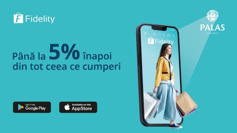 Aplicația Fidelity by Iulius, acum și la Palas: până la 5% din valoarea tuturor cumpărăturilor înapoi, plata rapidă a parcării, oferte, noutăți despre evenimente și magazine noi