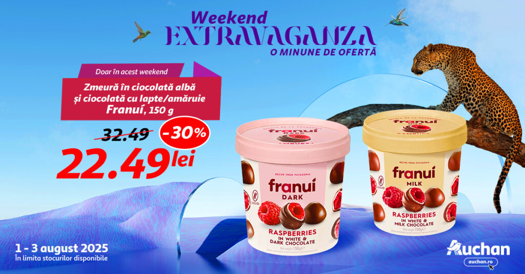  Începe Weekend Extravaganza la Auchan – delicii premium, reduceri spectaculoase!