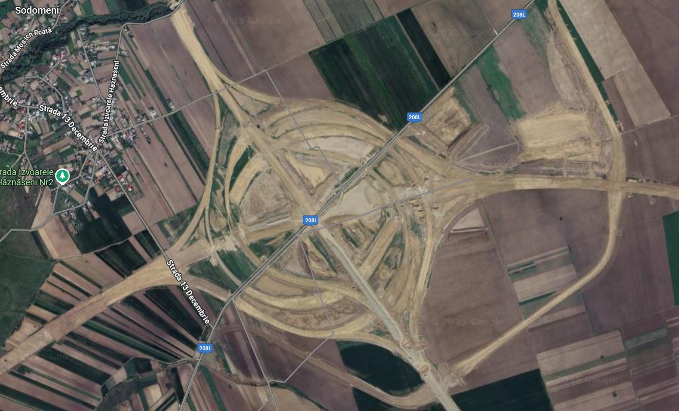 A7 e gata integral de la Pașcani la București. Nu în teren, ci pe Google Maps. Aplicația a actualizat imaginile și a inclus Autostrada Moldovei