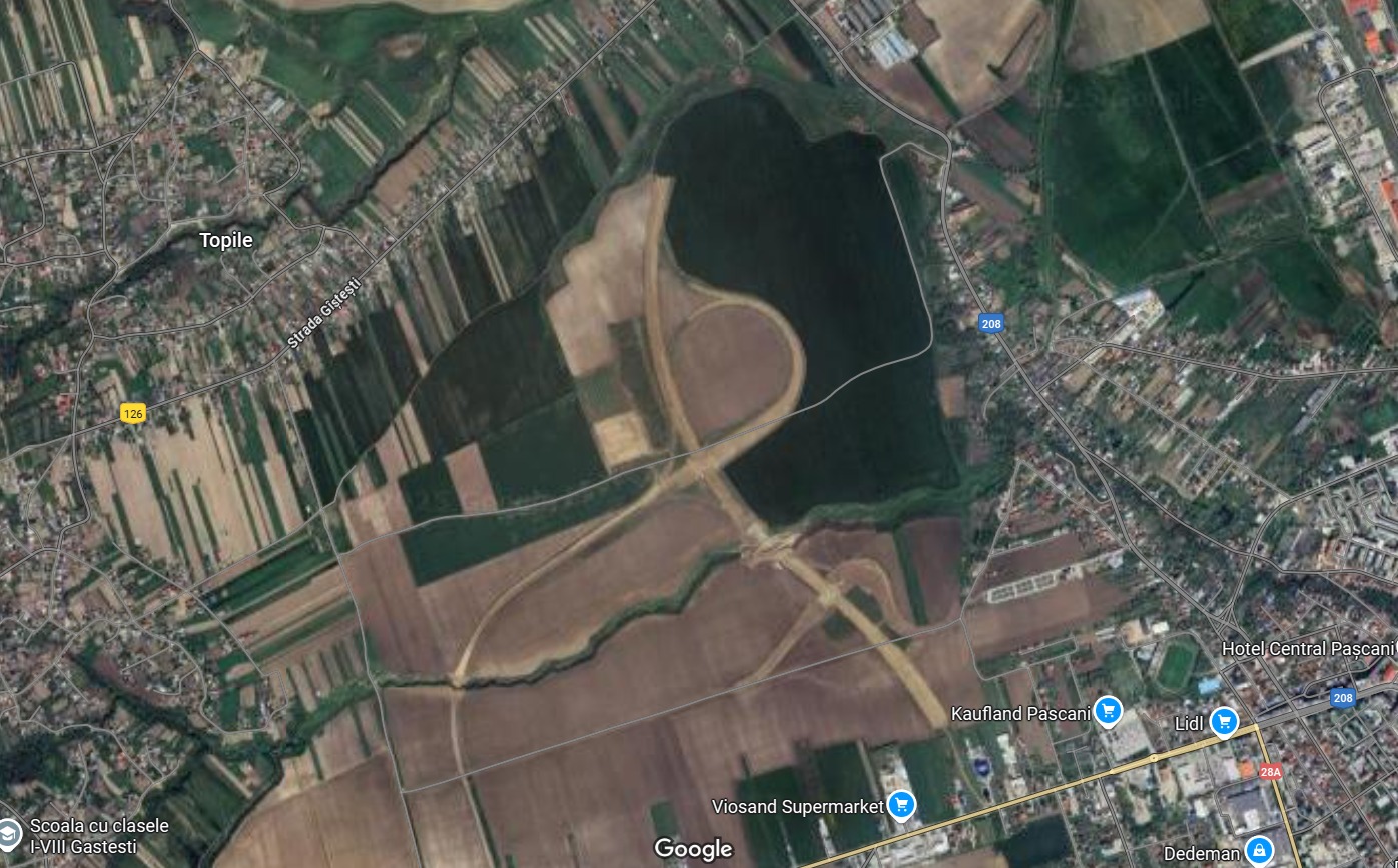 A7 e gata integral de la Pașcani la București. Nu în teren, ci pe Google Maps. Aplicația a actualizat imaginile și a inclus Autostrada Moldovei