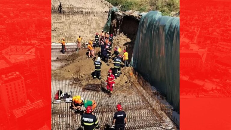 Tragedie pe șantierul Autostrăzii Moldovei. Un muncitor a murit după ce a fost surprins de un mal de pământ