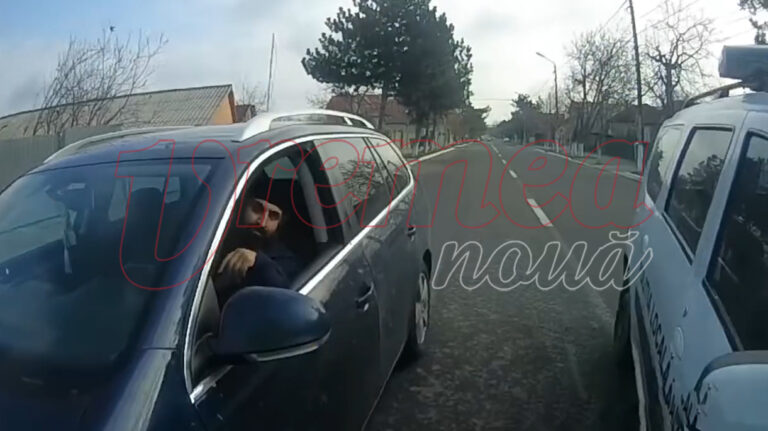 Călugăr prins fără permis la volan filmat în timp ce se ceartă cu Poliția. A fost „cal breaz” și pe la Iași, tot la volan