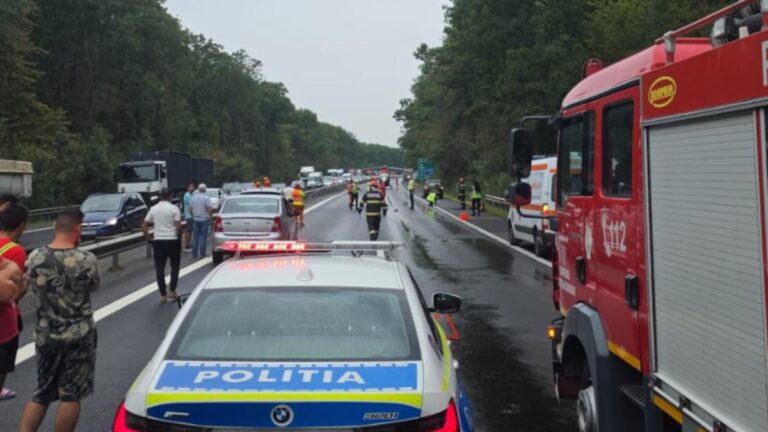 Accidentul mortal de pe A1 ar putea fi un dublu suicid – S-au aruncat cei doi tineri în fața TIR-ului?