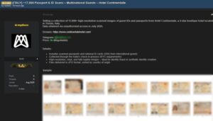 Zeci de mii de copii ale unor documente de identitate, furate din hoteluri din Italia