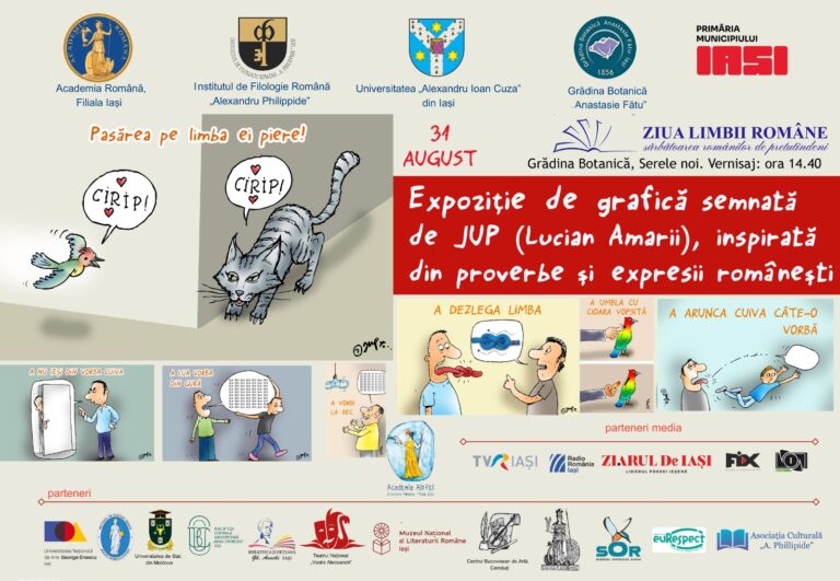 Vernisaj de caricatură marca „Jup”, duminică la Grădina Botanică din Iași