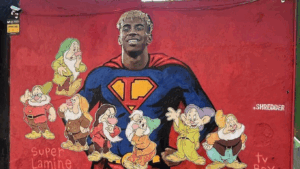 O pictură murală a lui Lamine Yamal, vandalizată la Barcelona. „Cei şapte pitici