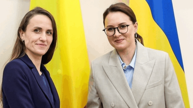Oana Ţoiu, în vizită la Kiev. Întrevedere cu prim-ministrul Ucrainei, Yulia Svyrydenko