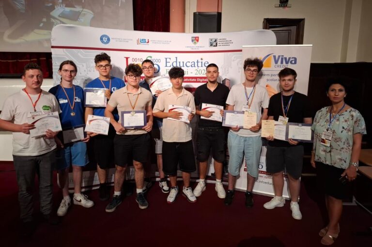 Performanță ieșeană la Olimpiada Națională InfoEducație. Premii, mențiuni și medalii de argint pentru tinerii inovatori