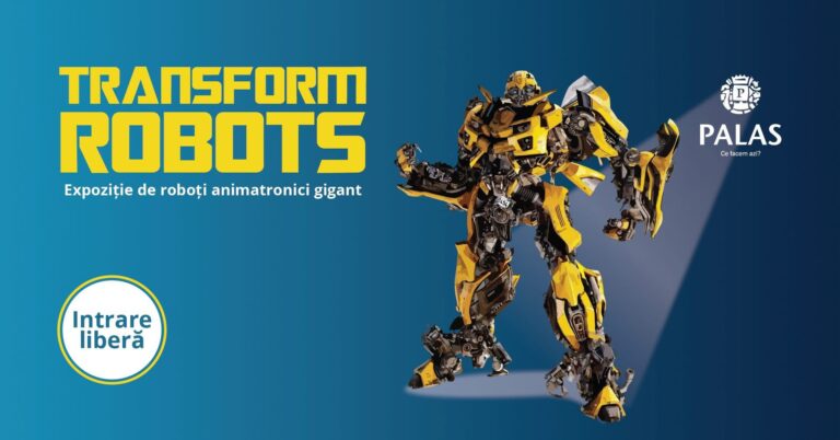 Roboți gigantici pun stăpânire pe Palas: expoziție spectaculoasă cu intrare liberă, între 8 și 24 august