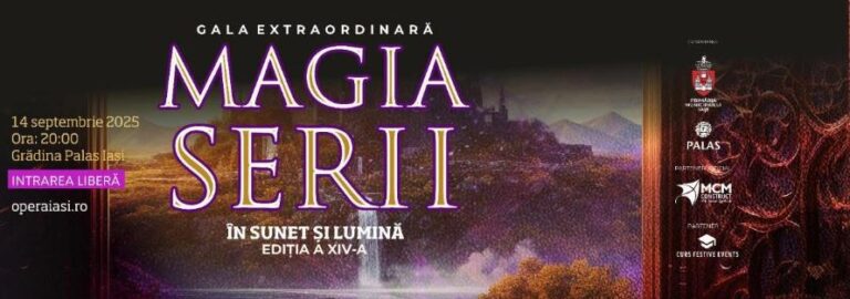 Stagiunea Operei Naționale Române Iași se deschide duminică, la Palas, cu gala extraordinară „Magia serii în sunet și lumină”