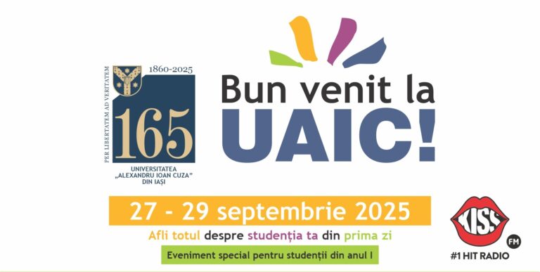 UAIC organizează cea de-a XIV-a ediție a evenimentului „Bun venit la UAIC”, dedicat integrării studenților din anul I