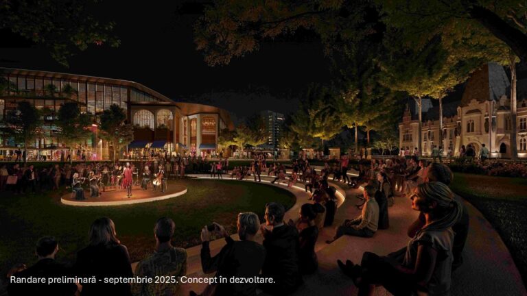 Ce aduce remodelarea Palas pentru Esplanada Teatrului „Luceafărul”: amfiteatru urban şi noi zone de relaxare