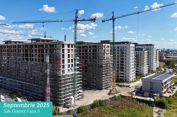Prime Kapital a finalizat lucrările structurale la Faza 3 Silk District și se apropie de 1.000 de apartamente vândute. Urmează Faza 4: LOOM – Homes Built in Silk