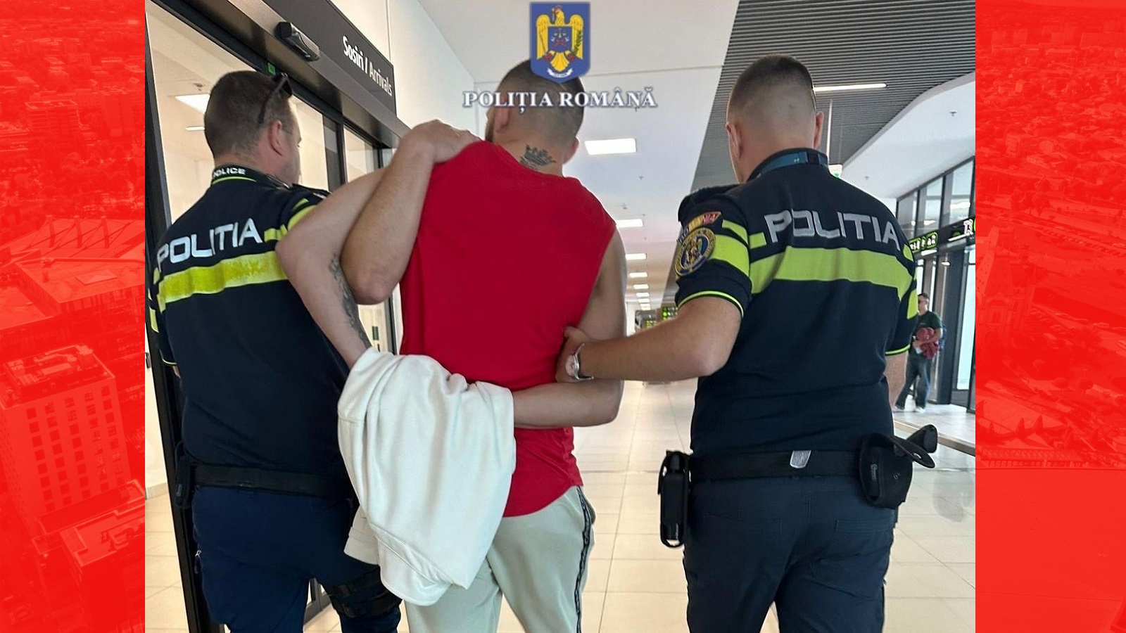 Persoană condamnată pentru săvârșirea infracțiunii de tentativă de omor depistată pe Aeroportul Iași