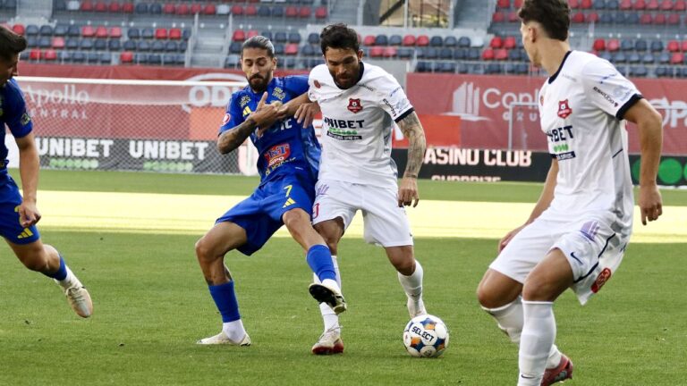 Superliga: Unirea Slobozia a învins FC Hermannstadt, scor 2-0