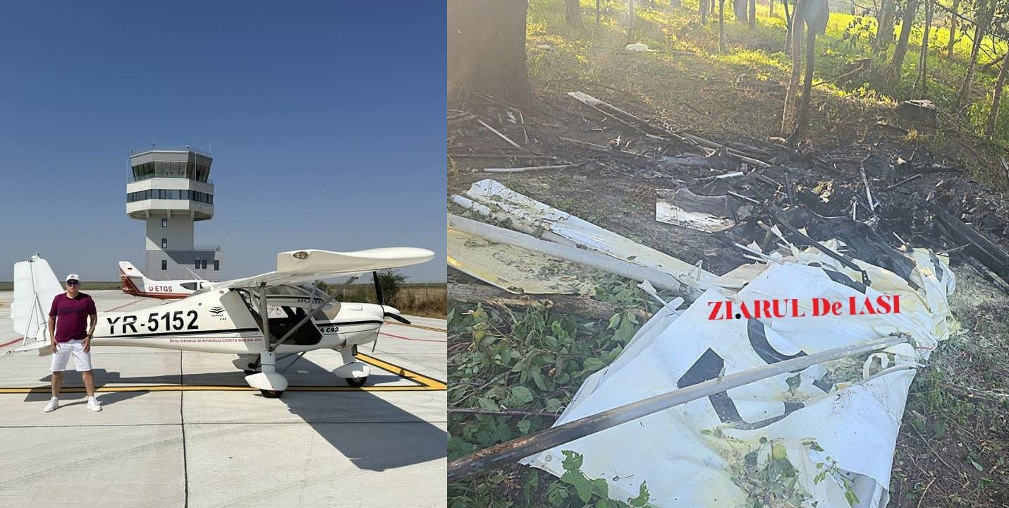 Detalii inedite - Avionul căzut sâmbătă în curtea unității militare a pierdut mult din înălțime la ultimul viraj. Recent ar fi fost remediată o defecțiune la motor