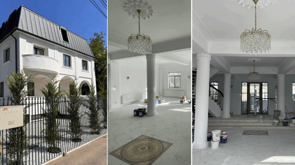  Vila familiei Vlasov, complet renovată cu 500.000 de euro de actualul proprietar, scoasă din nou la vânzare la preț aproape triplu. Imagini în premieră din interior