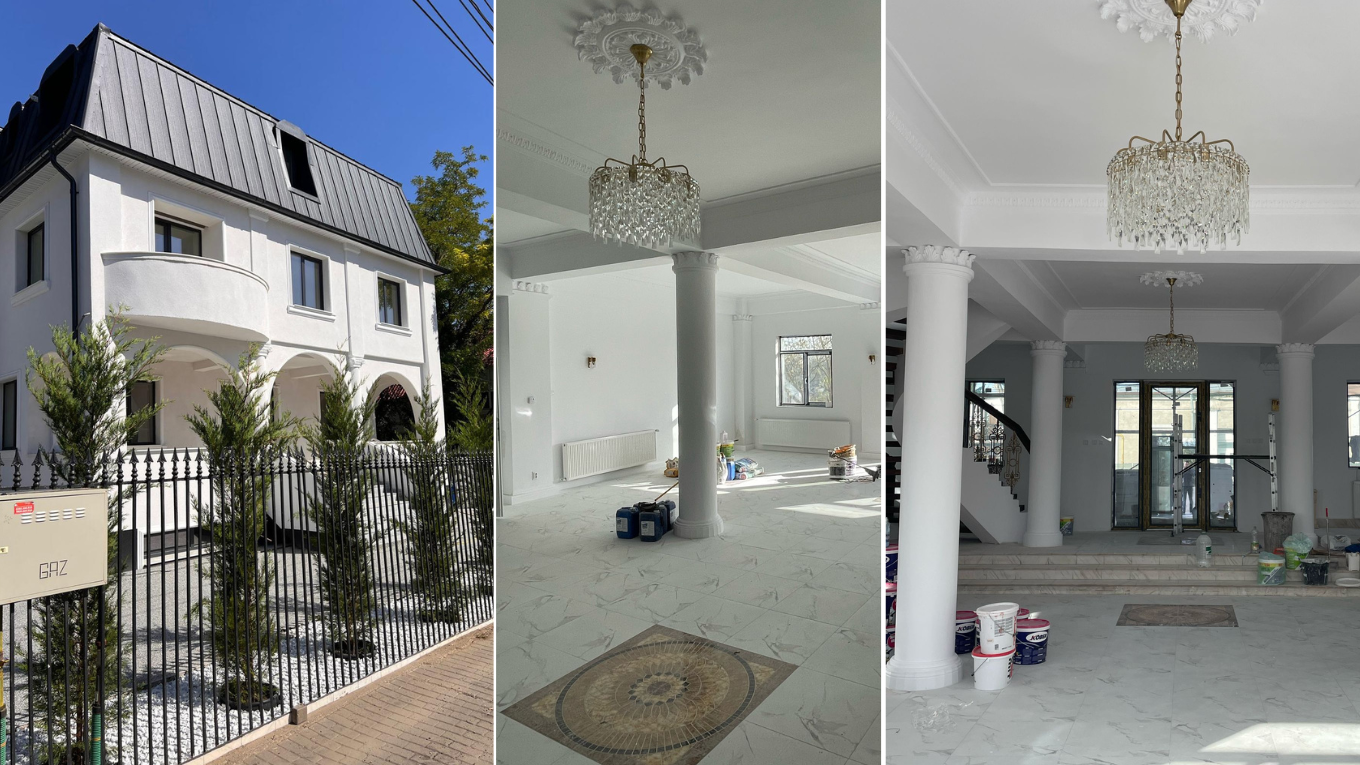 Vila familiei Vlasov, complet renovată cu 500.000 de euro de actualul proprietar, scoasă din nou la vânzare la preț aproape triplu. Imagini în premieră din interior