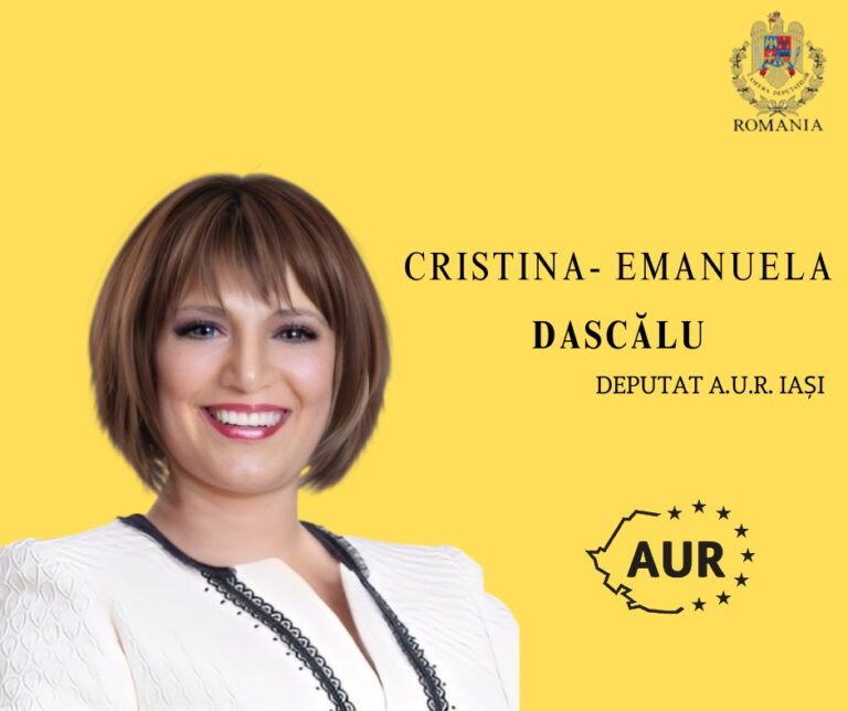 Cristina Emanuela Dascălu – deputatul AUR din Iași, cu cea mai intensă activitate parlamentară în 2025 (P)