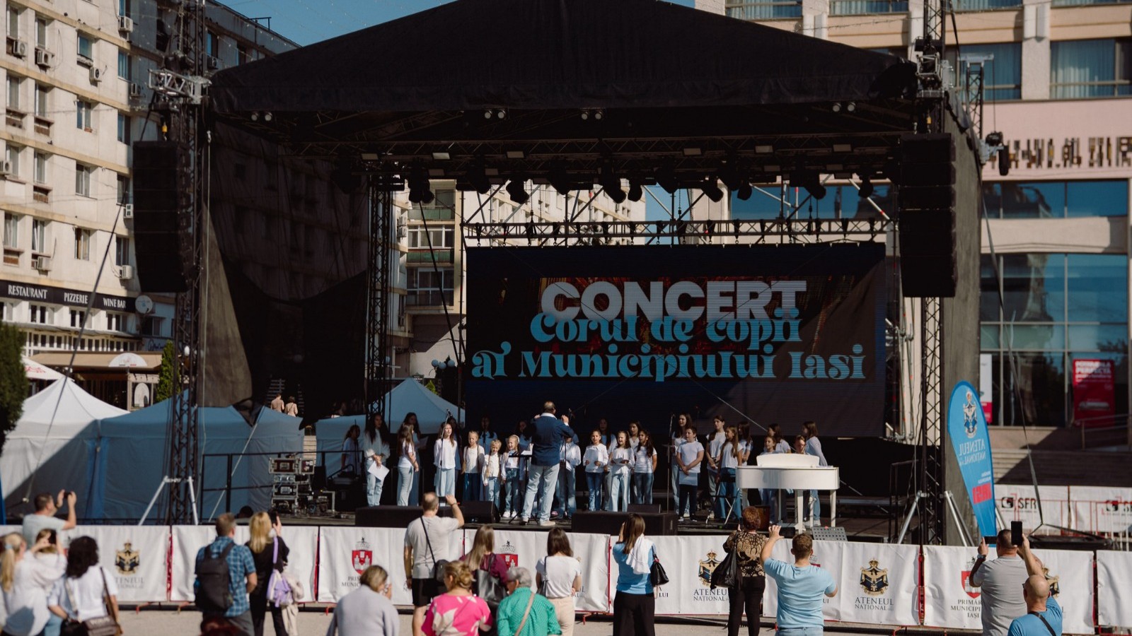 Un spectacol coral în aer liber înaintea concertului și numărului cu drone care încheie Sărbătorile Iașului