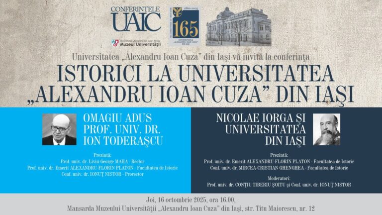 Conferință dedicată profesorului Ion Toderașcu, în seria aniversară UAIC