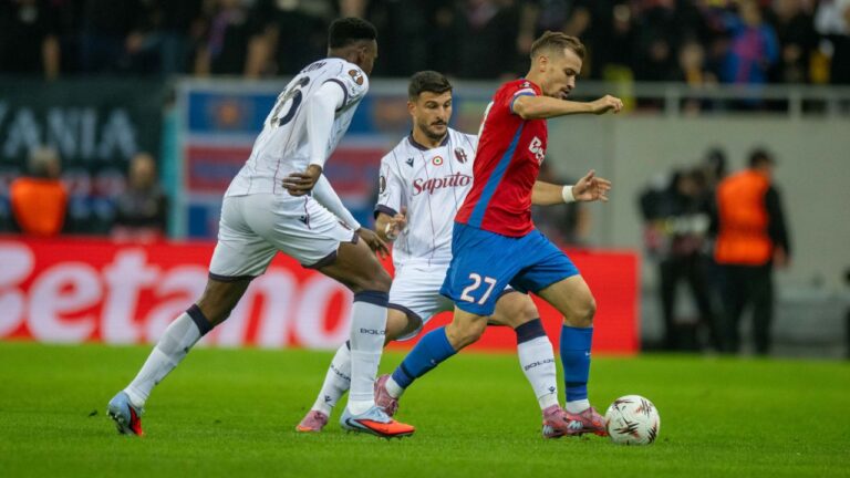 Liga Europa: FCSB a fost învinsă de Bologna, scor 2-1