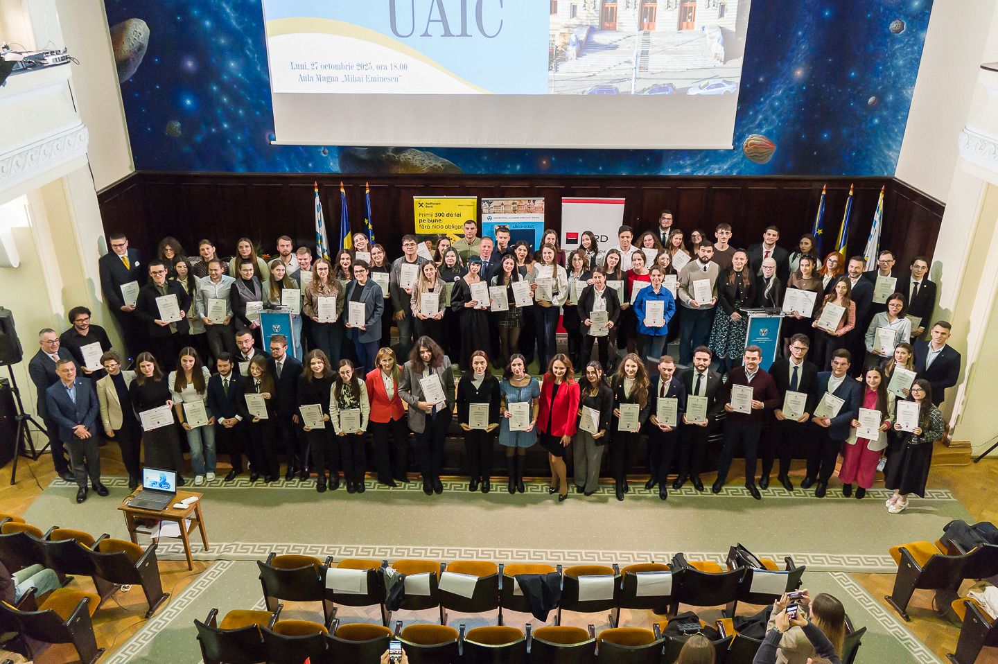 Universitatea „Cuza” din Iași a premiat excelența studențească la Gala Studenților UAIC, ediția a doua