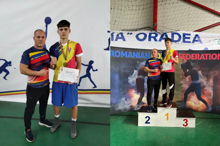 Campion la 16 ani. Un puști de la Valea Lupului e cel mai bun boxer junior din țară la categoria 70 de kilograme