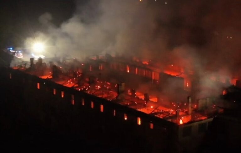 VIDEO | O mănăstire istorică din Italia a fost mistuită de flăcări