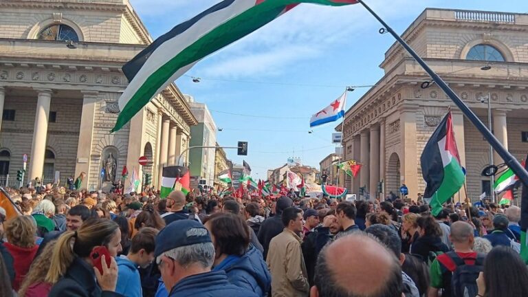 Italia: A patra zi de manifestaţii propalestiniene cu sute de mii de oameni 
