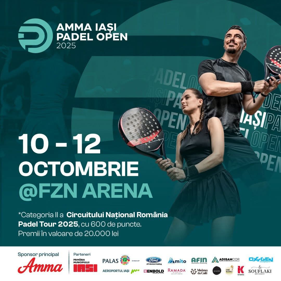 Ați auzit de padel? Un turneu cu premii de 20.000 de lei are loc la Iași