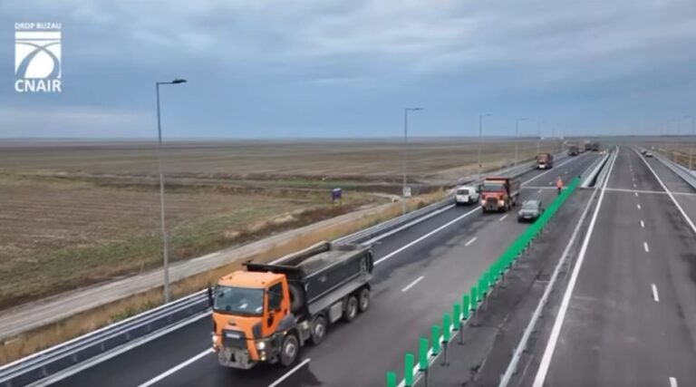 Lucrările pe lotul 3 Pietroasele–Buzău al A7 sunt pe ultima sută de metri, iar constructorii estimează momentul deschiderii traficului VIDEO