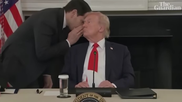  Marco Rubio l-a întrerupt pe Trump în timpul unei întâlniri pentru a-i da un bilețel despre o postare pe Truth Social