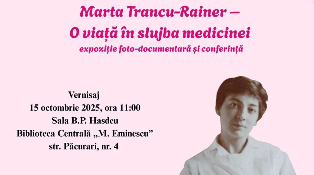  Expoziție dedicată primei femei chirurg din România, la BCU Iași