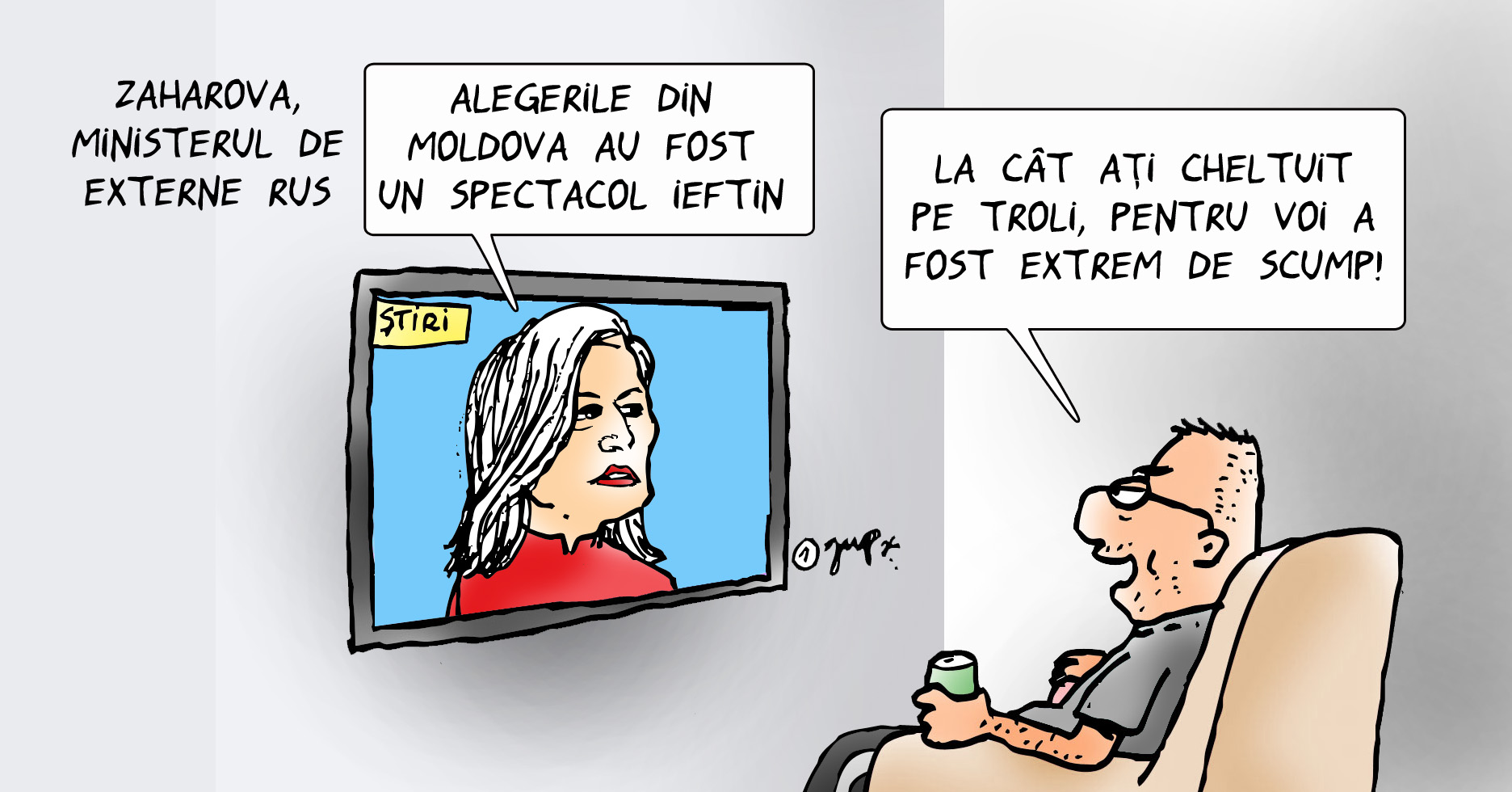 Zaharova și spectacolul ieftin