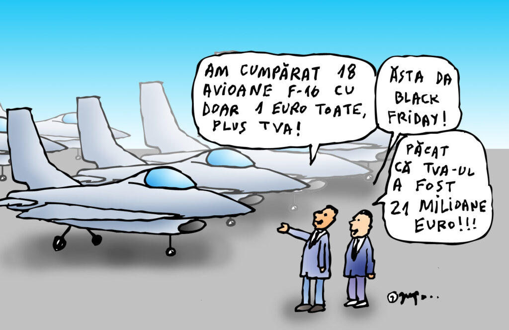  România a cumpărat 18 avioane F-16 cu 1 euro. Dar stai să vezi cât a fost TVA-ul!