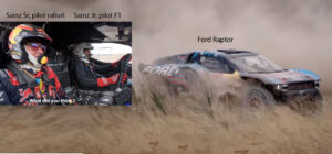 Pilotul de formula 1 Sainz Jr. ”s-a dat” cu mașina de raliuri a tatălui său, Sainz Sr.