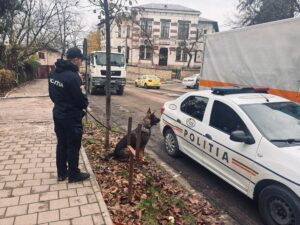 Polițiști cu câini de serviciu în școlile din Iași. Amplă acțiune preventivă în unități de educație din municipiu