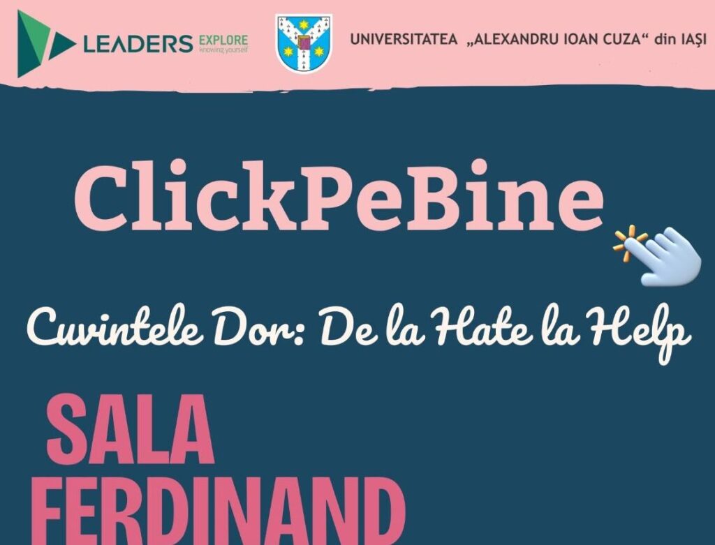  Psihoterapeutul Ștefania Manolache, eveniment interesant la UAIC despre rolul comunicării conștiente: „Cuvintele Dor: De la Hate la Help”
