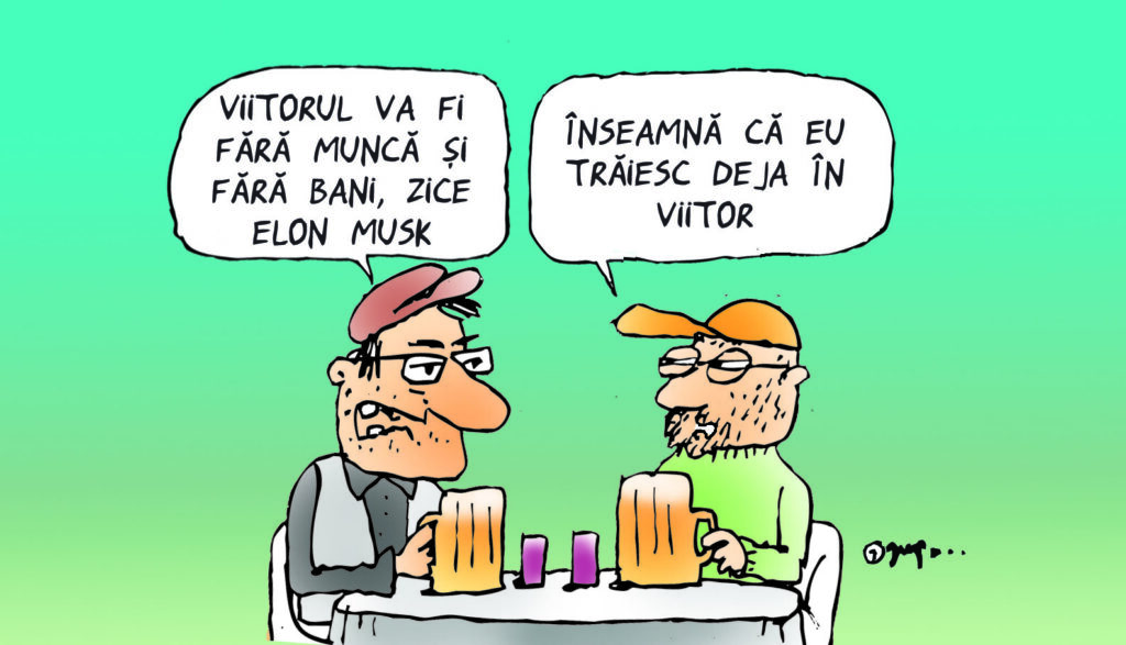  Doi la o bere, discutând despre viitor