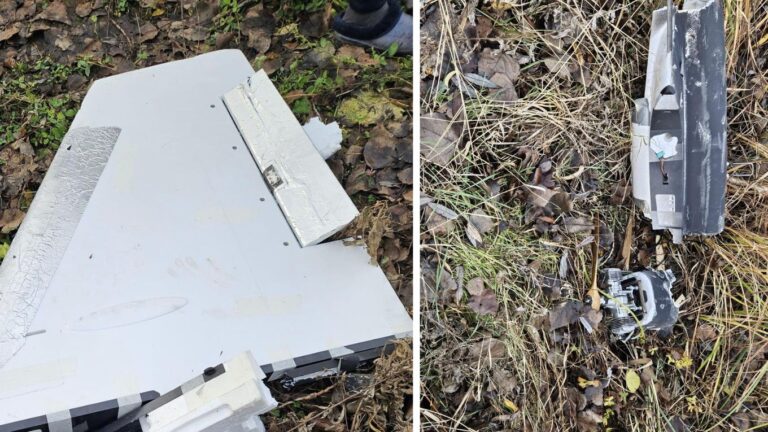 FOTO | O dronă rusească s-a prăbușit în județul Vaslui. Ionuţ Moşteanu:  După primele evaluări, nu avea încărcătură explozivă